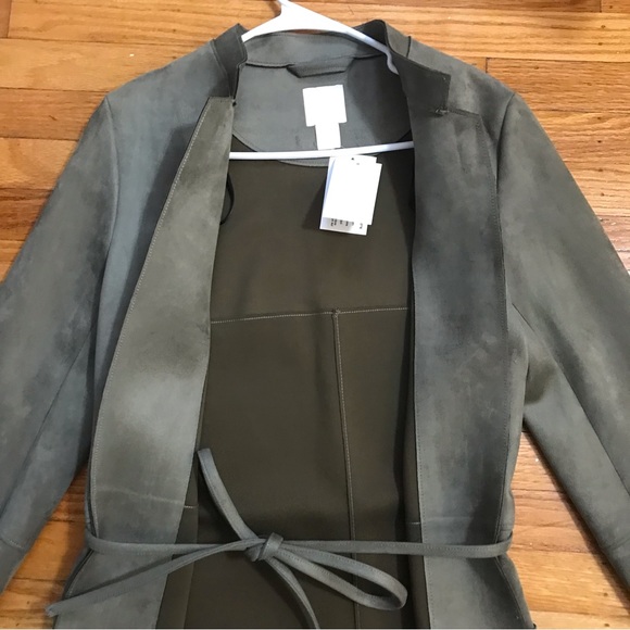 NWT H&M Olive Green Coat - Picture 6 of 9